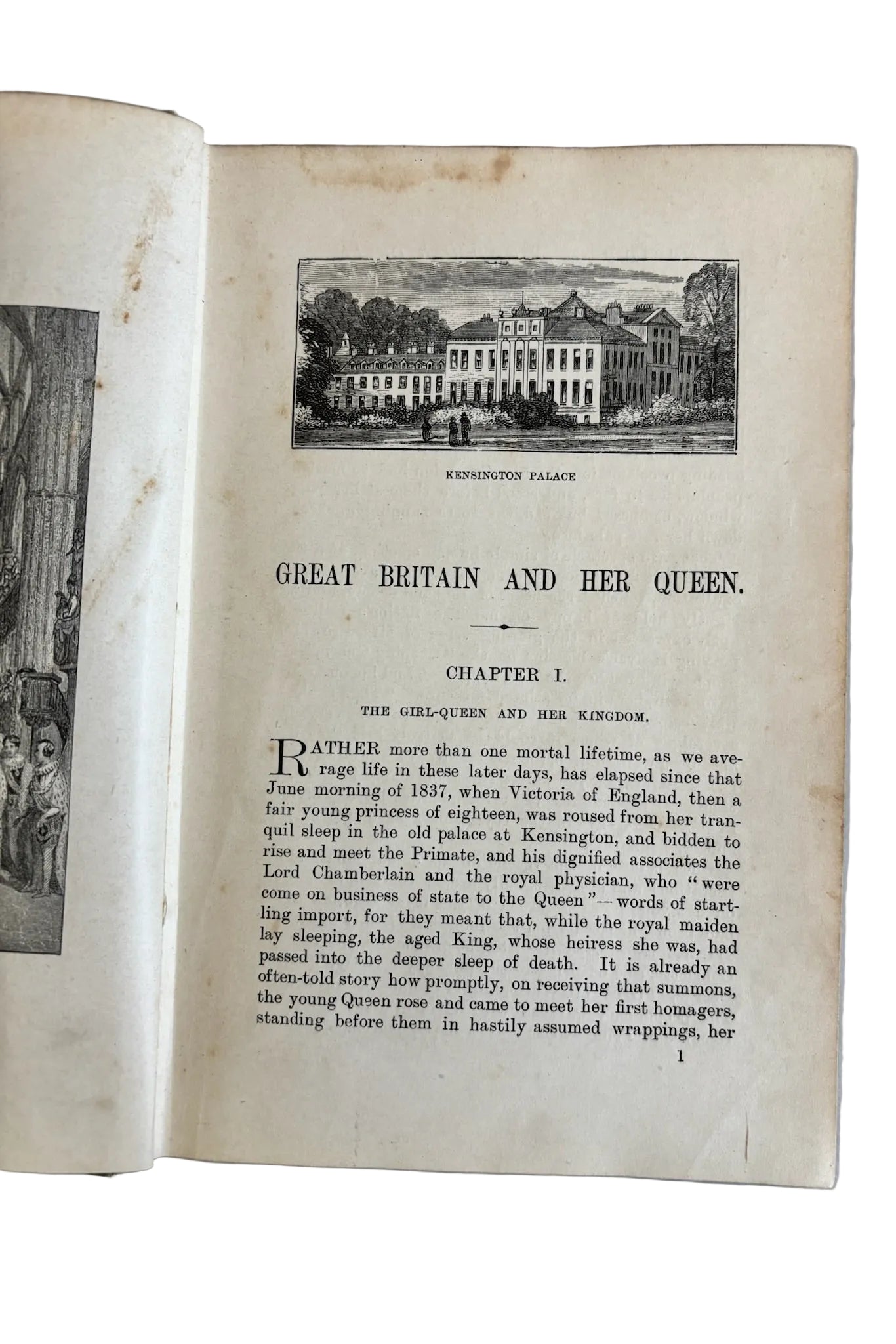 Antique Victorian History Book Great Britain and Her Queen 1897