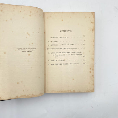 1907 "Delicia" Brown Half Leather Book