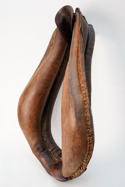 Antique Leather Draft Horse Collar Equestrian Decor