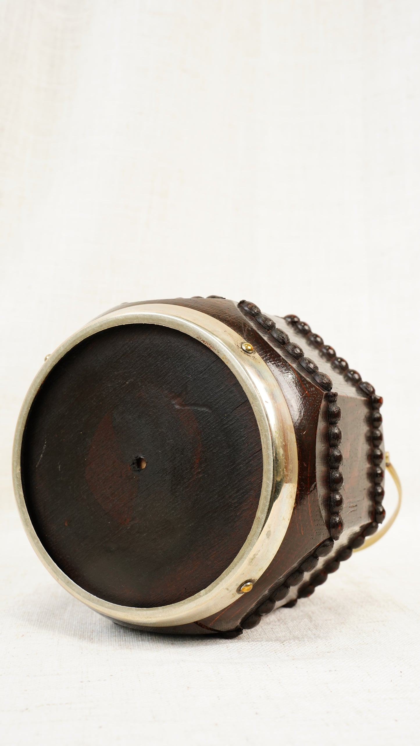 Edwardian Oak and Silver Plated Biscuit Barrel, Circa 1910