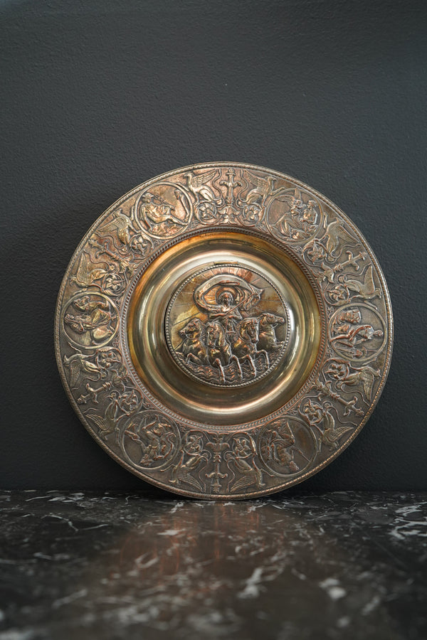 Antique Victorian Silver Plate Inkwell