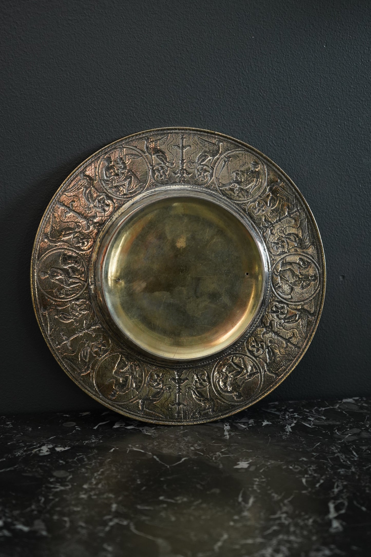 Antique Victorian Silver Plate Inkwell