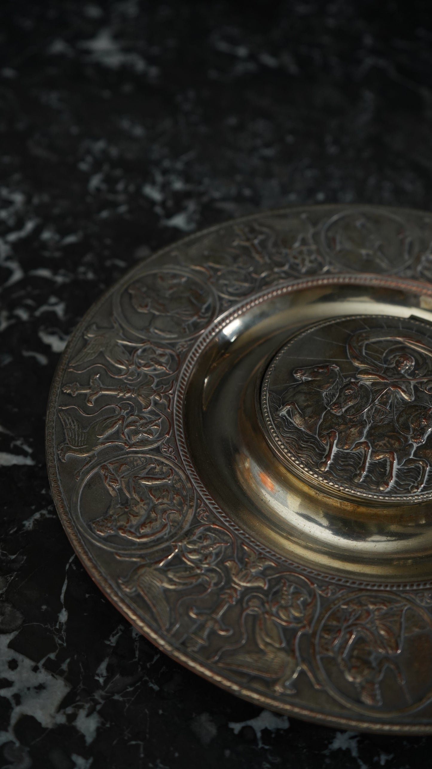 Antique Victorian Silver Plate Inkwell