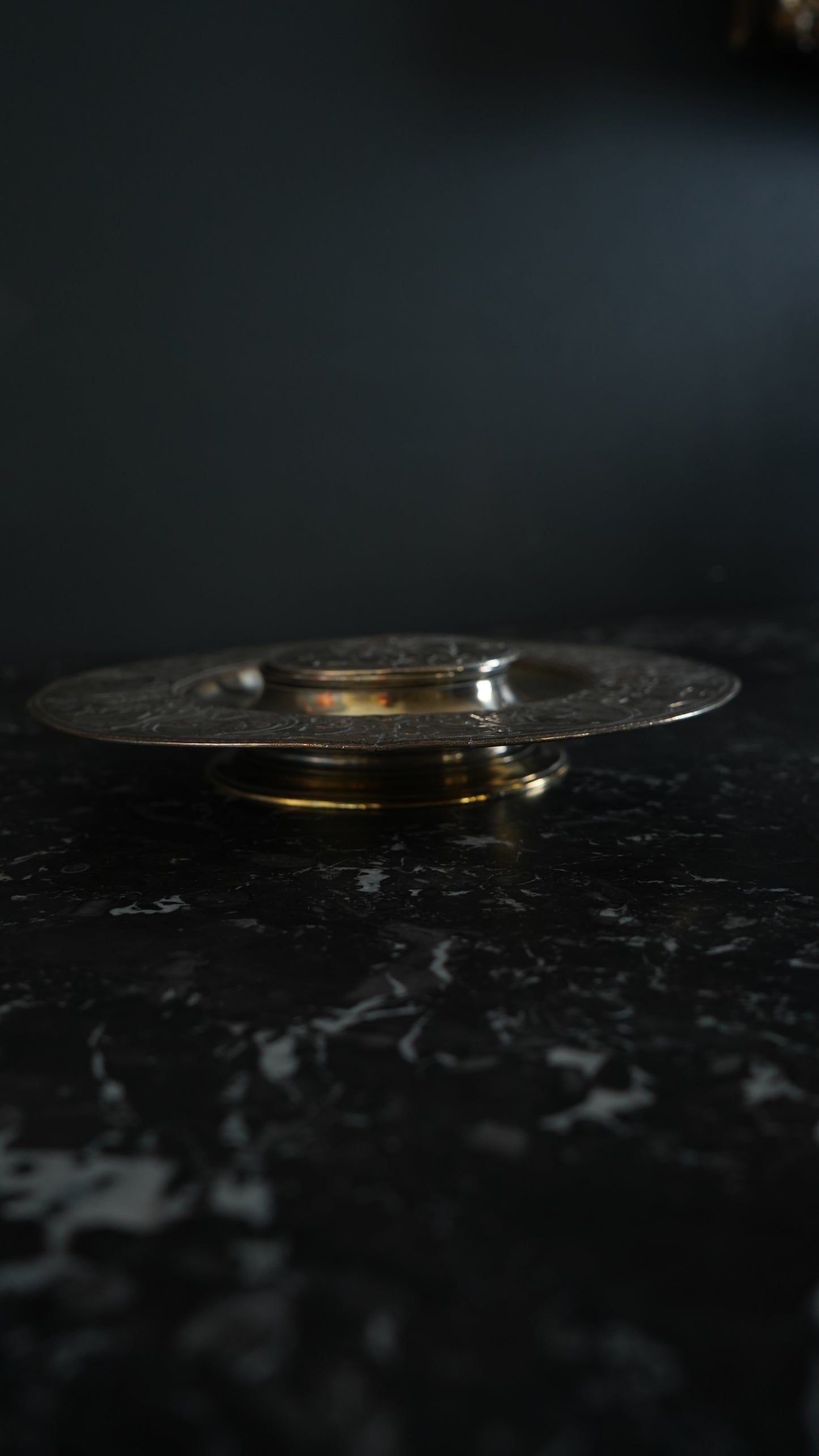 Antique Victorian Silver Plate Inkwell