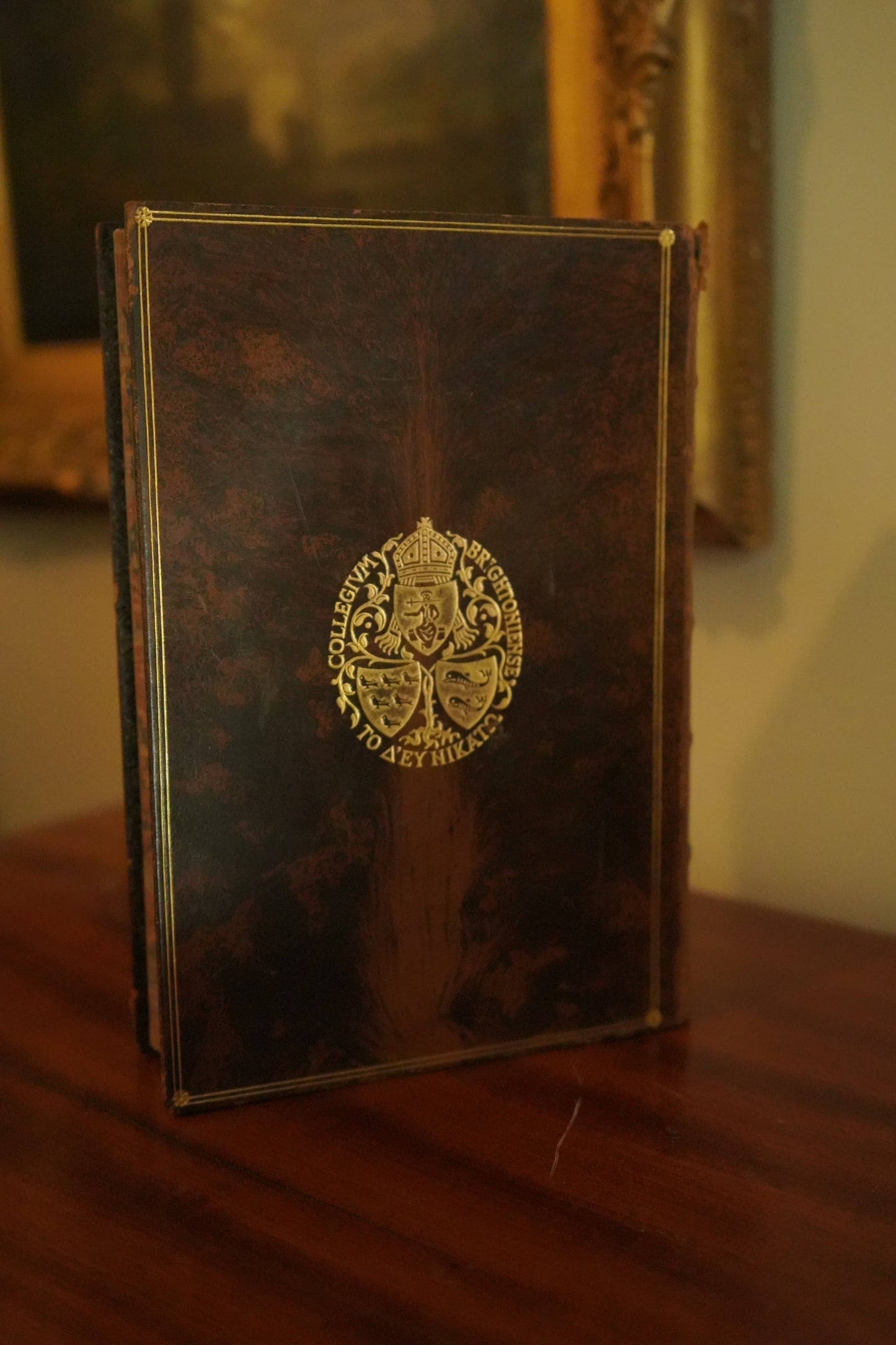 1890 “Oxford: Brief Historical and Descriptive Notes” by Andrew Lang – Antique Illustrated History Book in Tree Calf Prize Binding