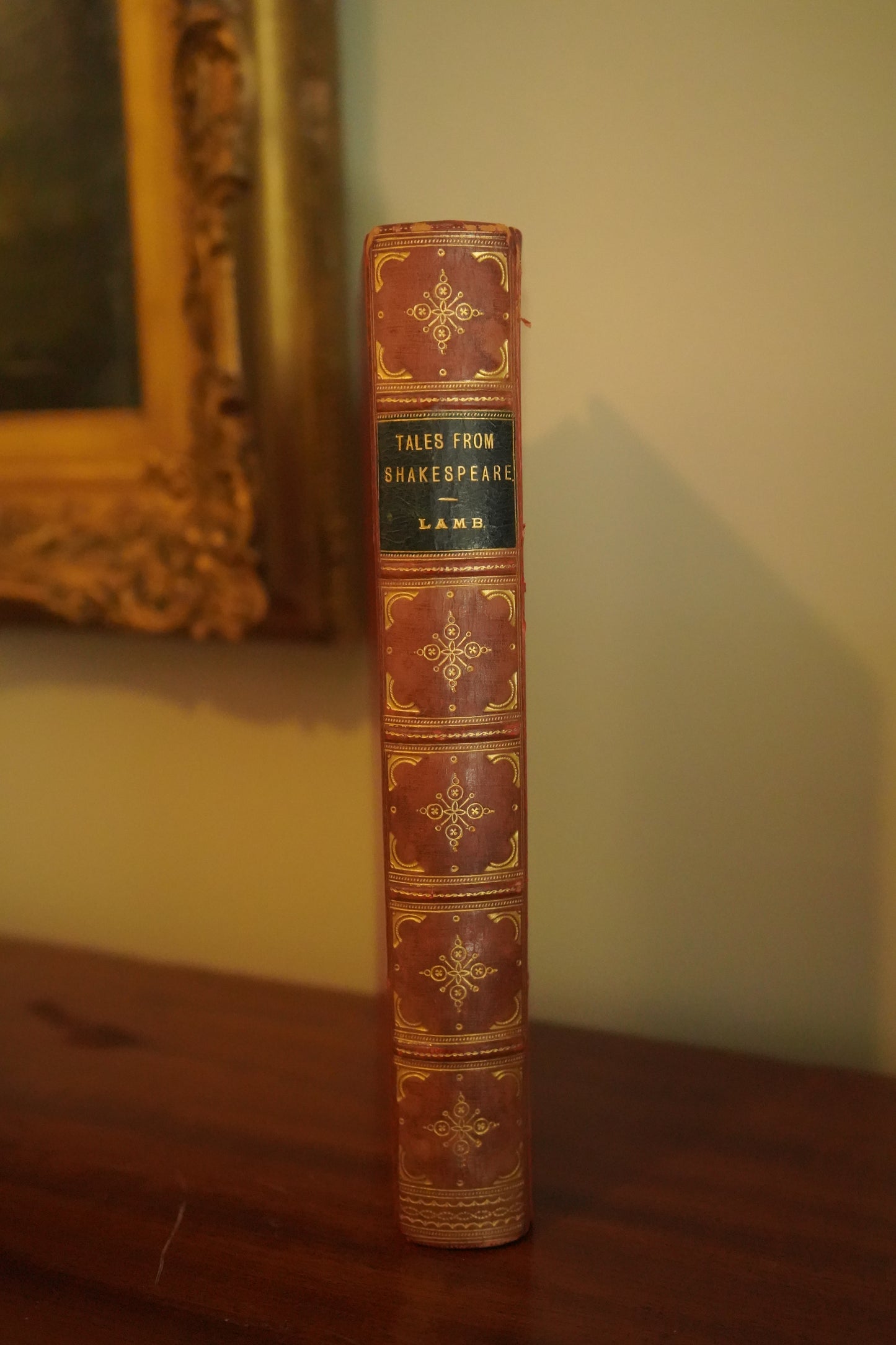 1890 Tales from Shakespeare Lamb Fine Red Calf Prize Binding