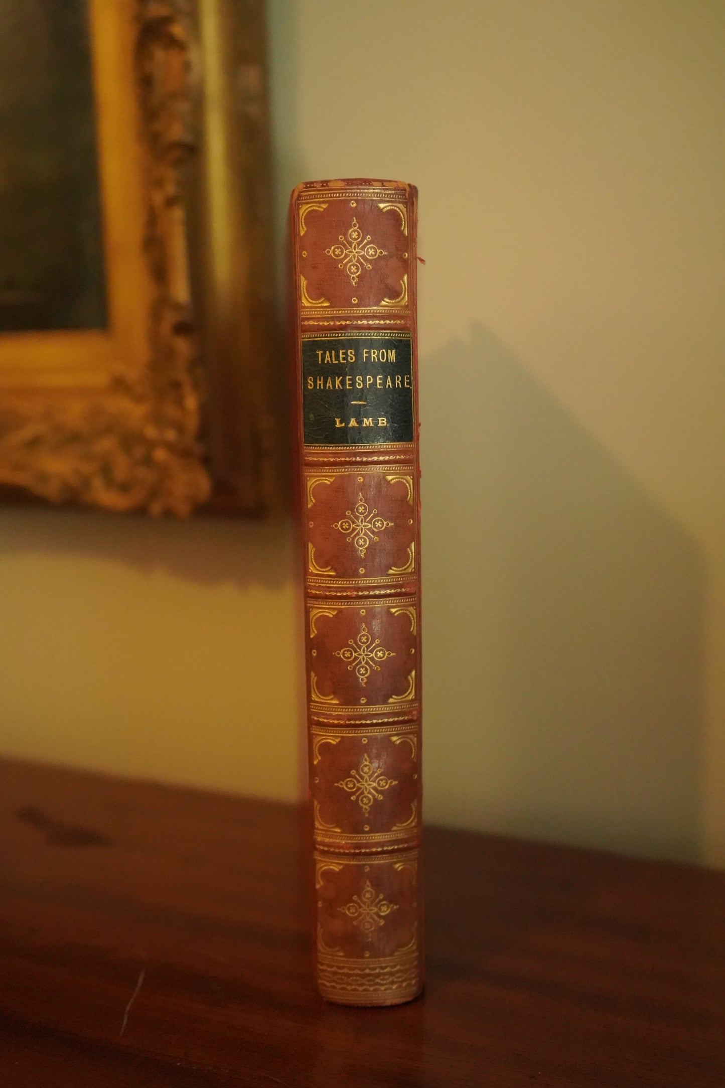 1890 Tales from Shakespeare Lamb Fine Red Calf Prize Binding