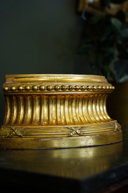 Antique Gilt Carved Wood Architectural Piece, Circa 1900