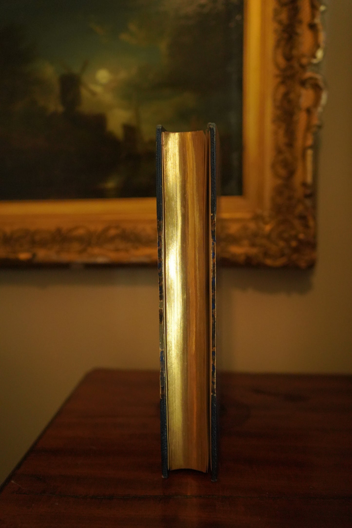 1865 " La Comédie Humaine " Balzac Blue Half Leather Book