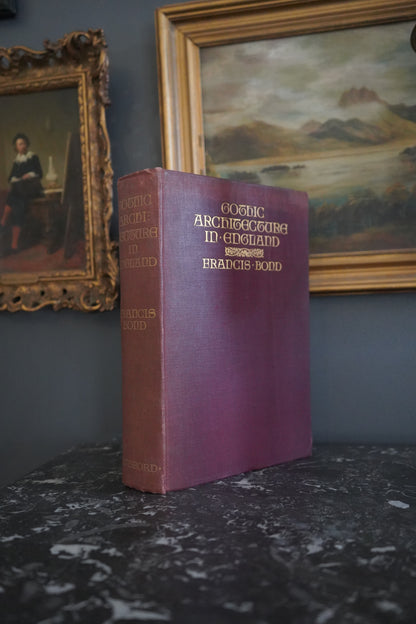 XL 1912 "Gothic Architecture in England" Red Cloth Book