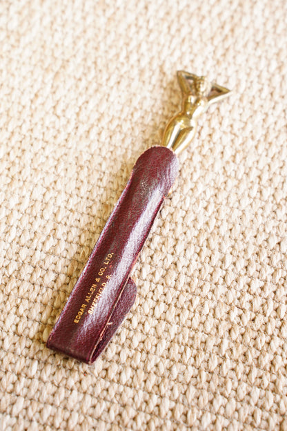 Vintage Art Deco Solid Brass Figural Letter Opener