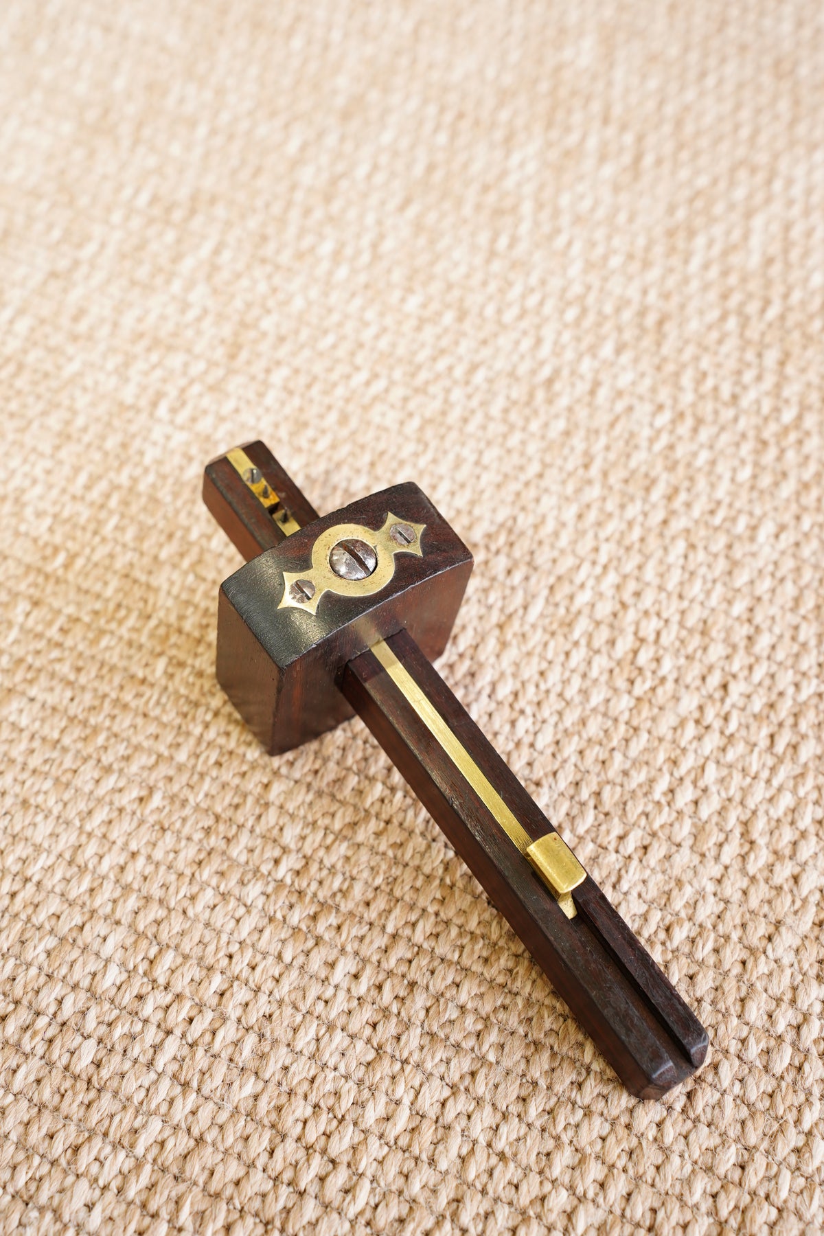 Antique Rosewood and Brass Mortise Gauge, Sheffield