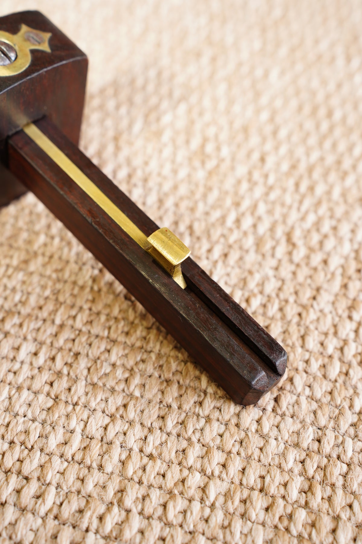 Antique Rosewood and Brass Mortise Gauge, Sheffield