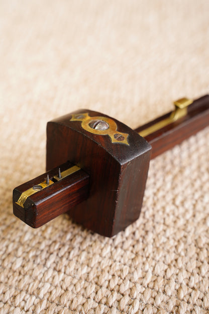 Antique Rosewood and Brass Mortise Gauge, Sheffield