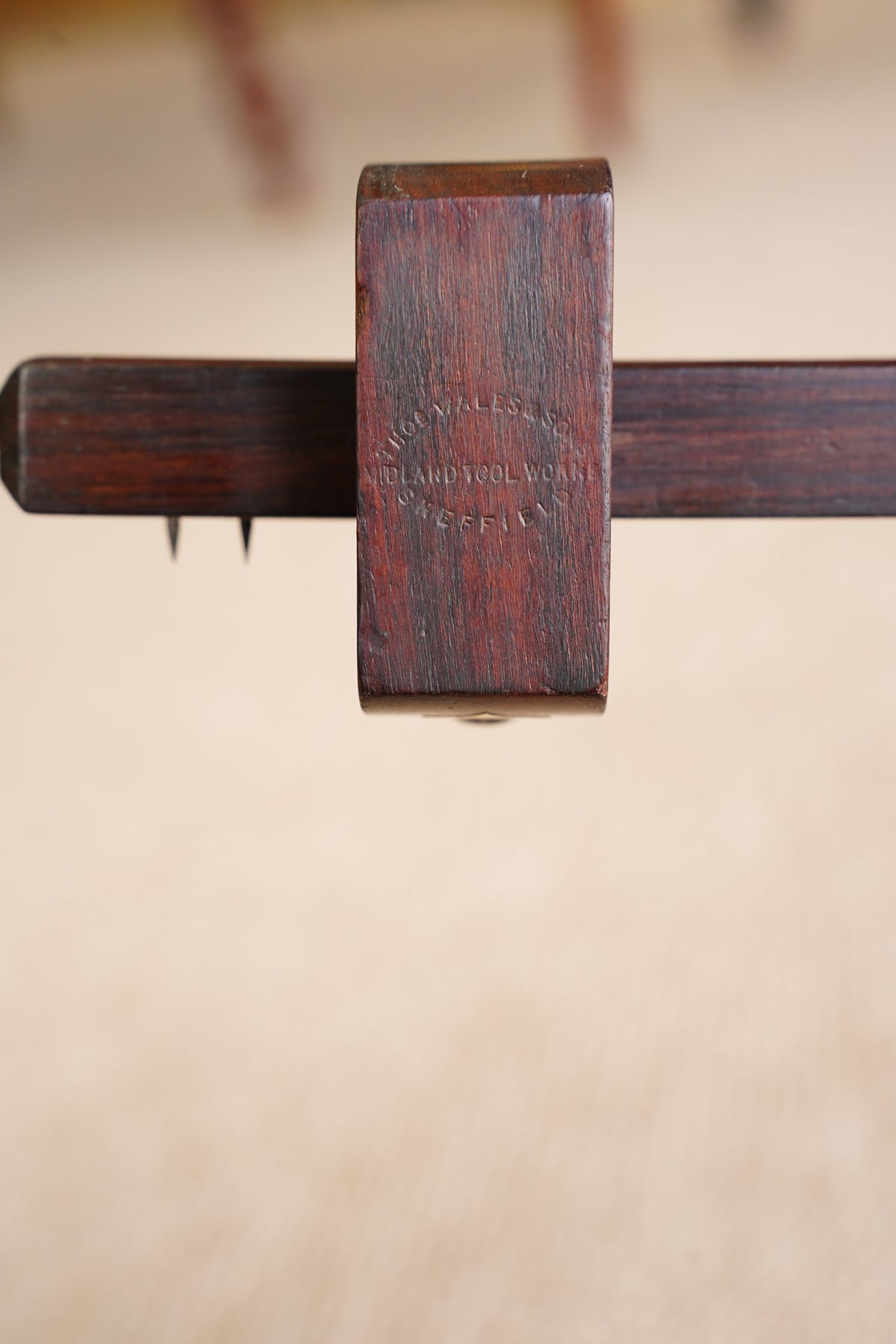 Antique Rosewood and Brass Mortise Gauge, Sheffield