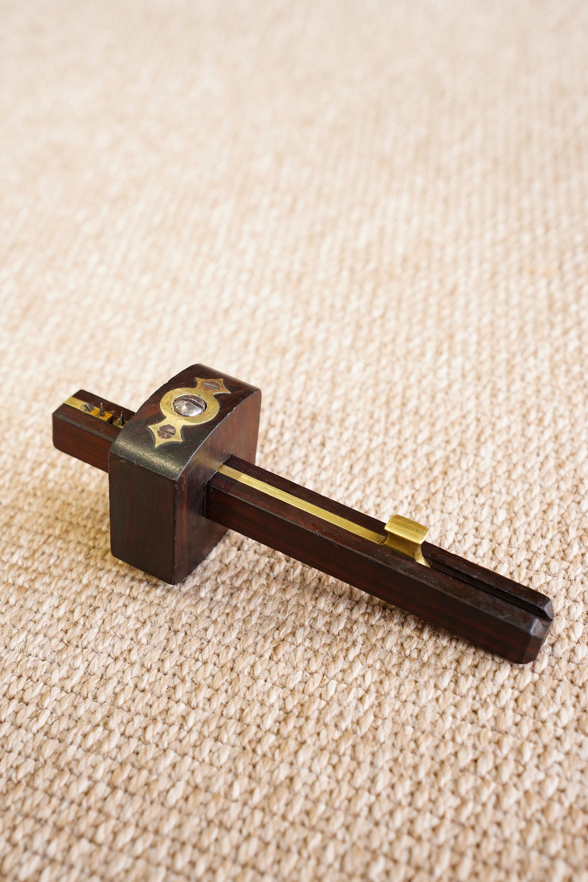 Antique Rosewood and Brass Mortise Gauge, Sheffield
