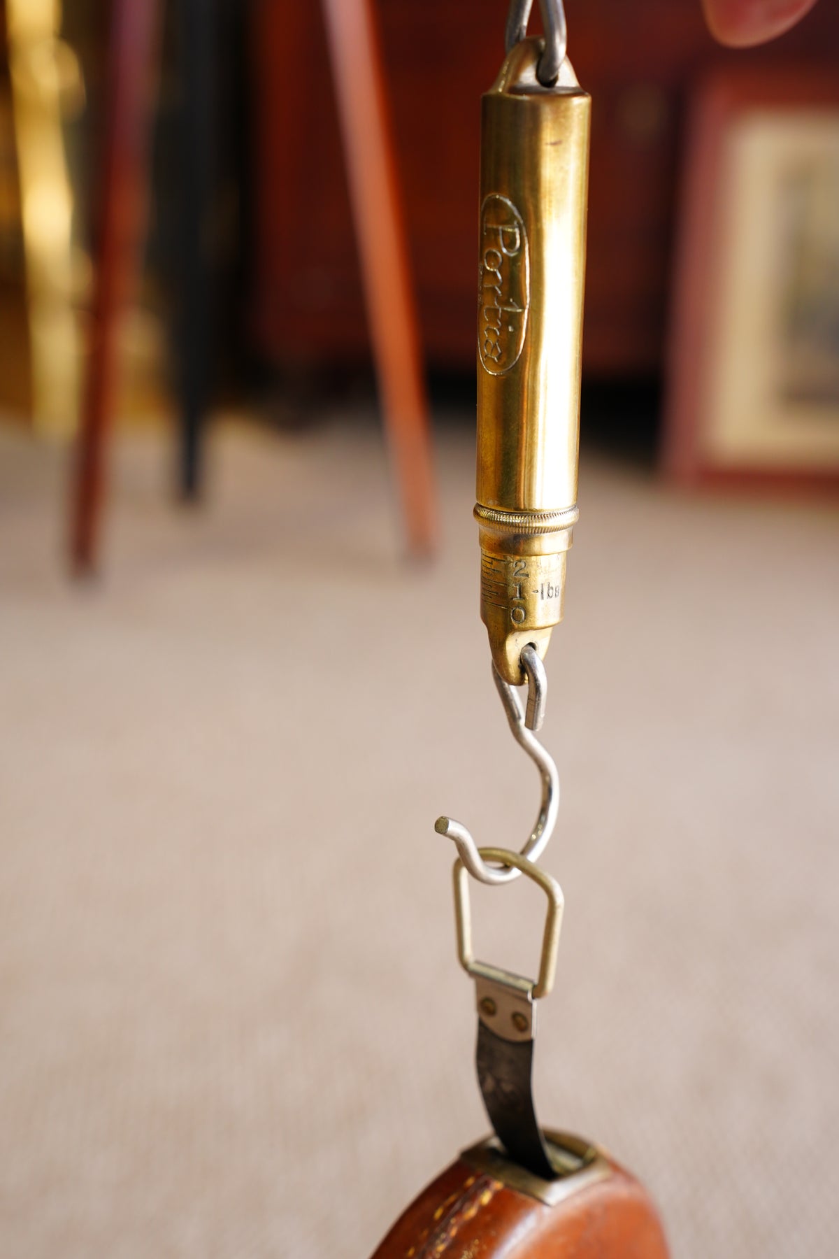 Vintage Brass Baby Balance, Midwife's Spring Scale