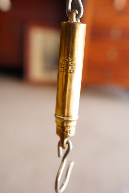 Vintage Brass Baby Balance, Midwife's Spring Scale