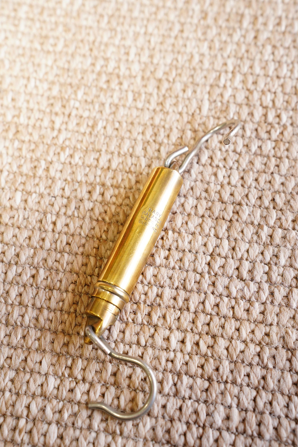 Vintage Brass Baby Balance, Midwife's Spring Scale