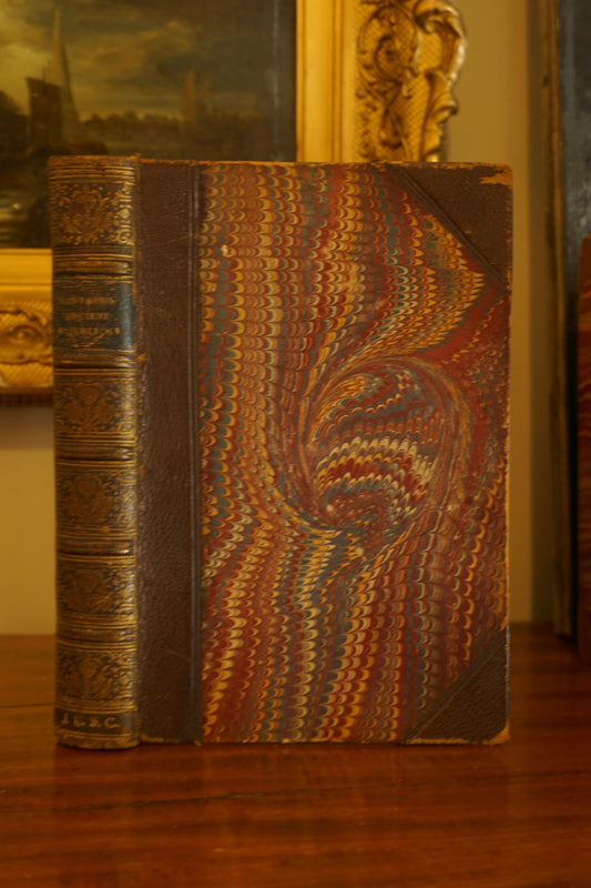 1796 "Reflections on the Rise and Fall of the Ancient Republics" Brown Half Leather Book