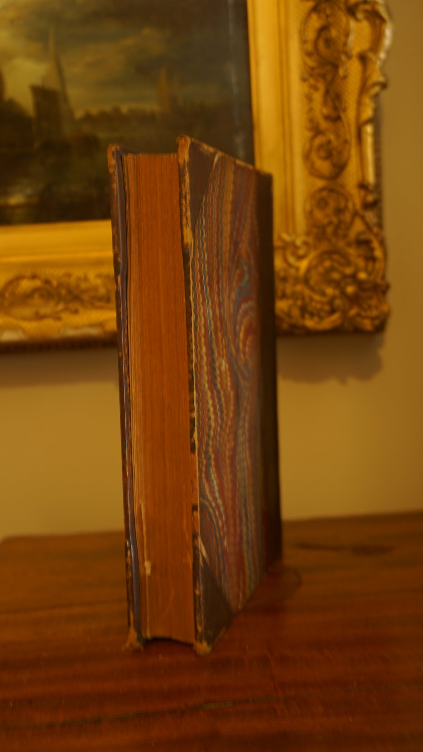 1796 "Reflections on the Rise and Fall of the Ancient Republics" Brown Half Leather Book