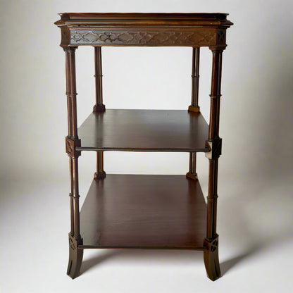 Circa 1870-1890s Victorian Wood Side Table