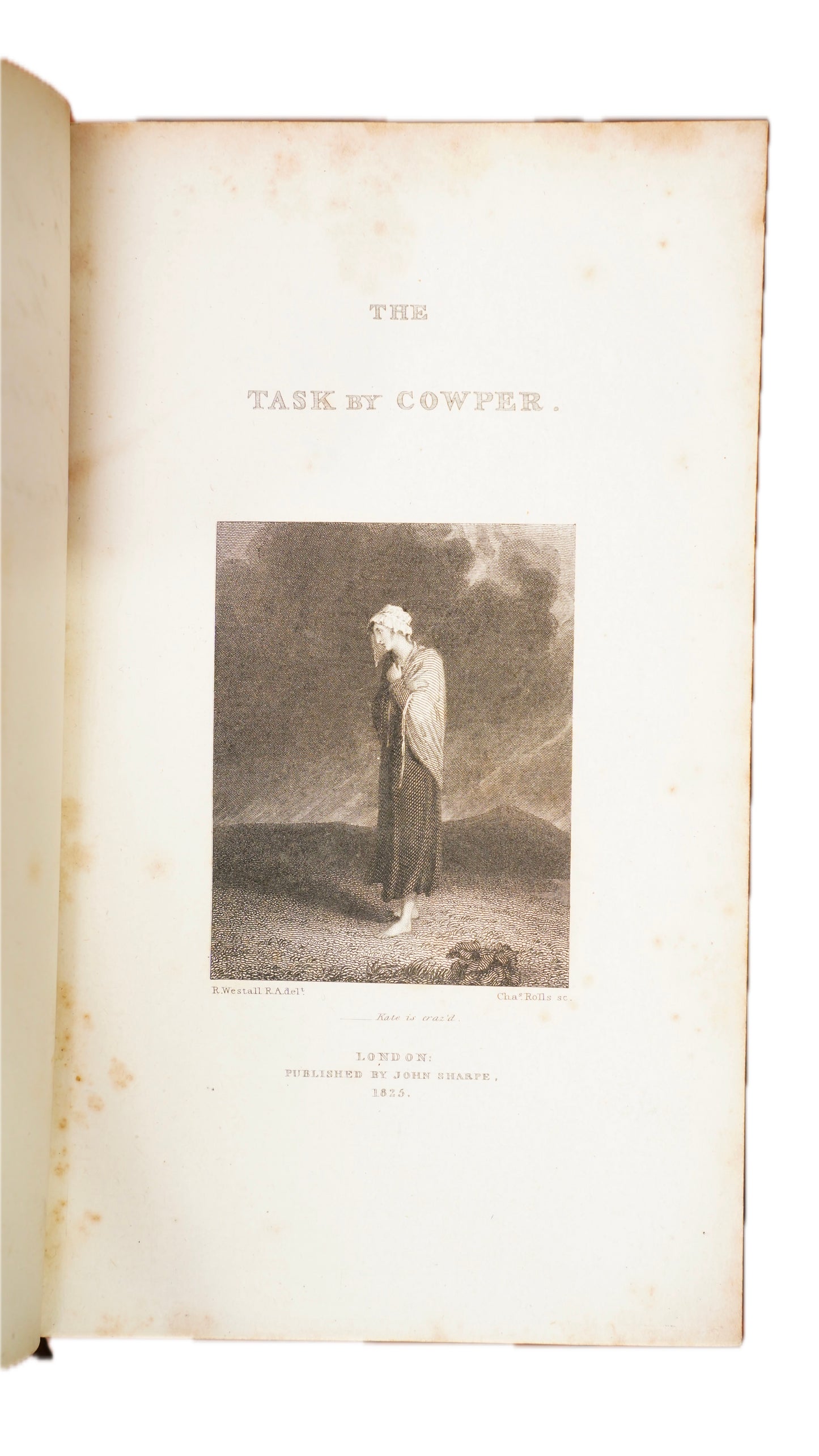William Cowper Poems 3 Volumes John Sharpe 1825 Antique Calf Set