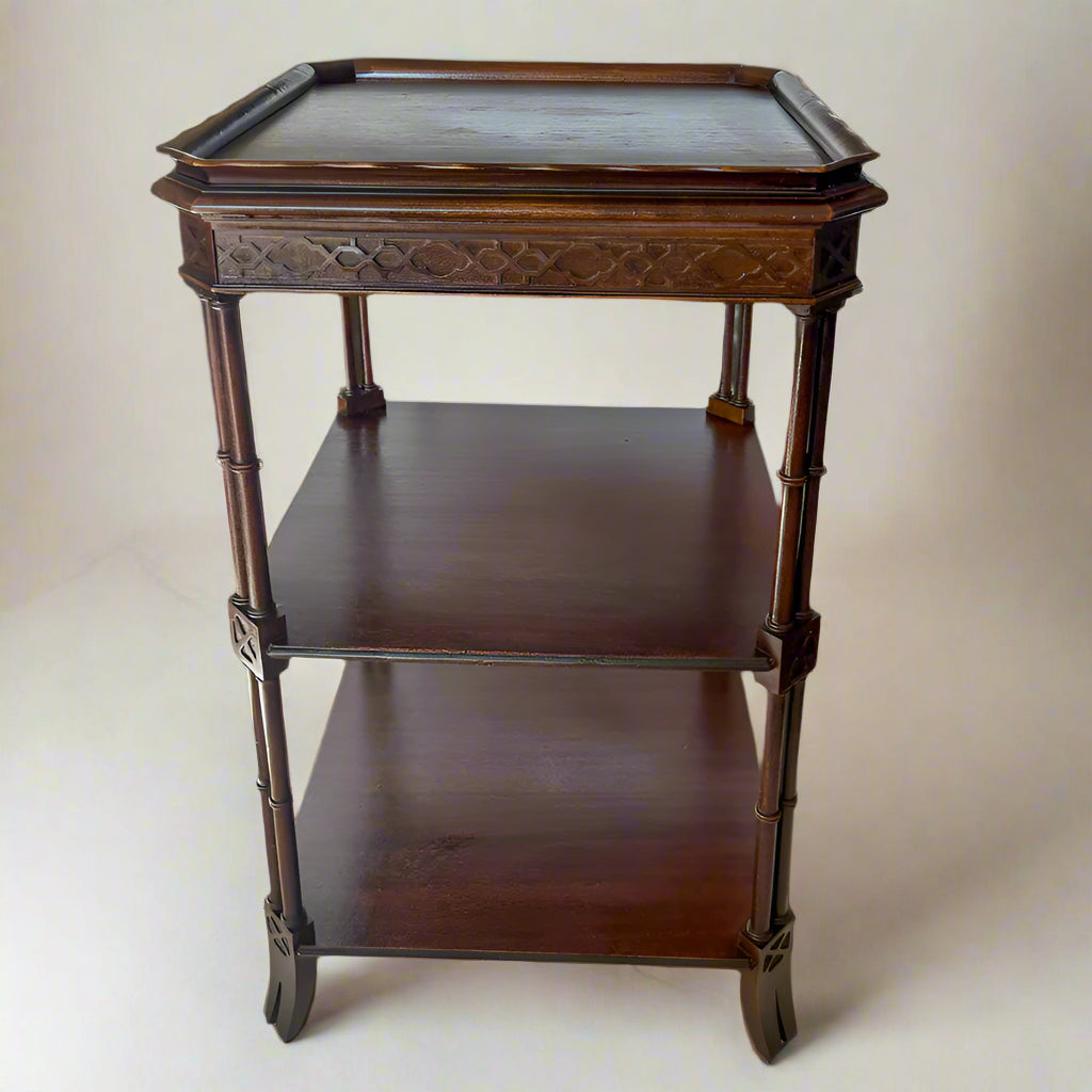 Circa 1870-1890s Victorian Wood Side Table
