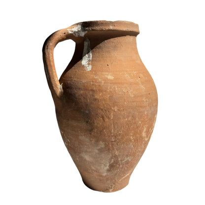 Vintage Turkish Terracotta Unglazed Jug