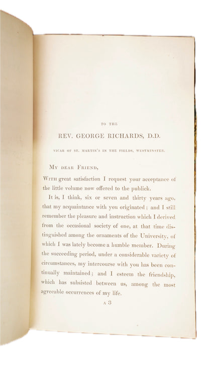 Richard Mant Happiness of the Blessed 1837 Antique Half Leather Book