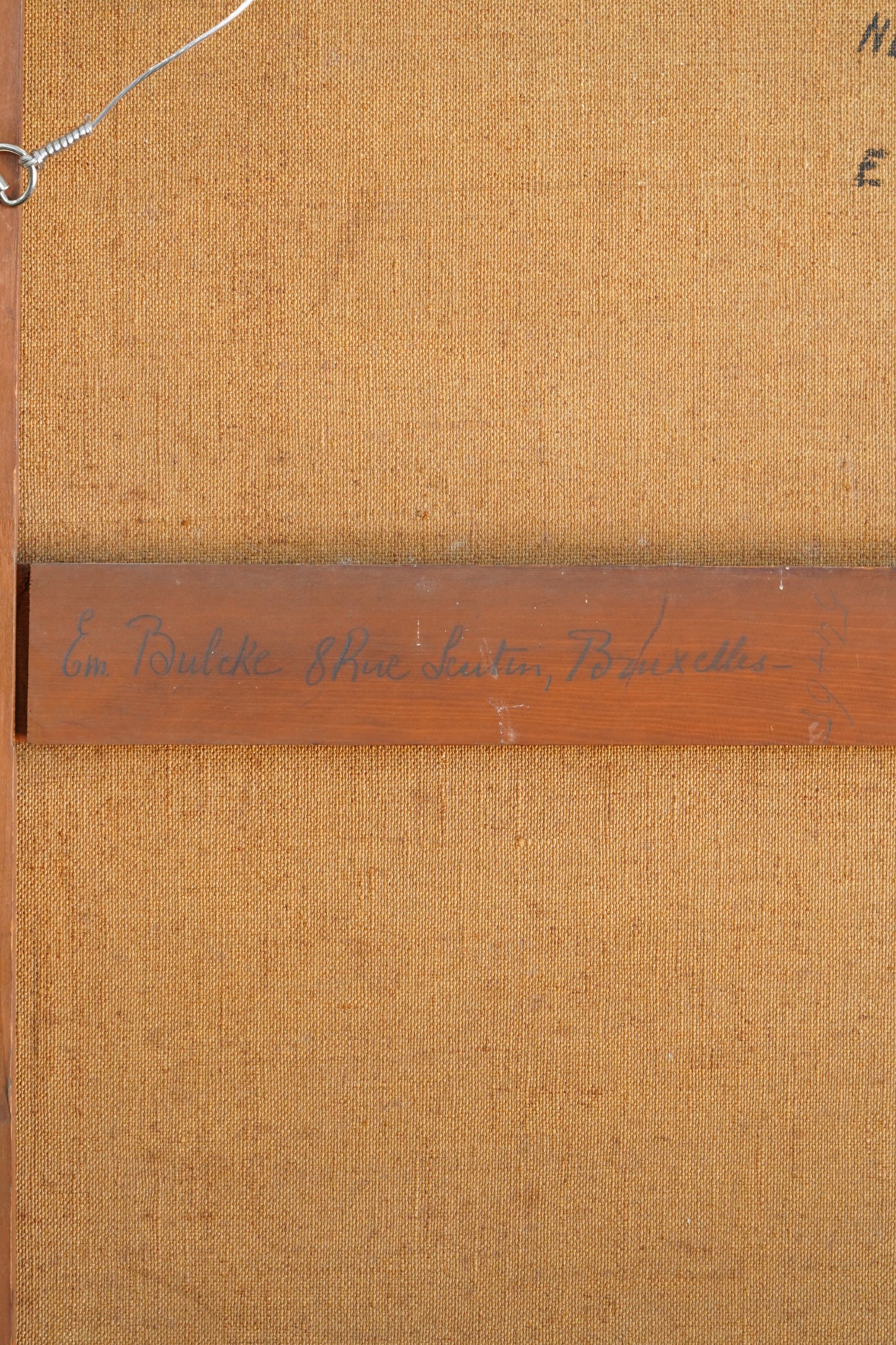 Antique Émile Bulcke Portrait of the Painter Albert Cortvriendt, Oil on Canvas