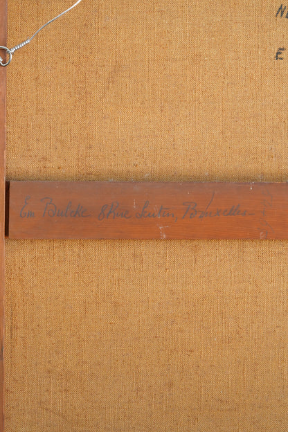 Antique Émile Bulcke Portrait of the Painter Albert Cortvriendt, Oil on Canvas