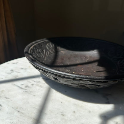 Antique Hand-Carved Treenware Bowl