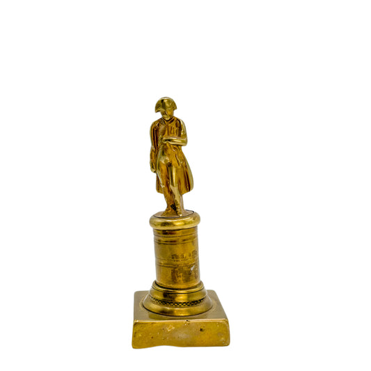 ^ Late 19th Century Miniature Brass Figurine of Napoleon
