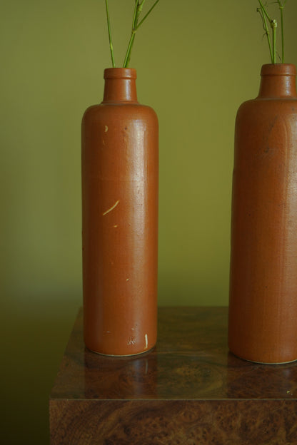 Salt-Glazed Stoneware Bottle