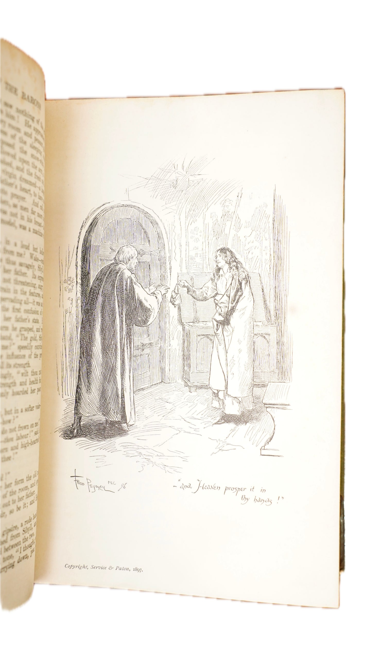 Antique Last of the Barons Lytton 1905 Pegram Illustrated Book
