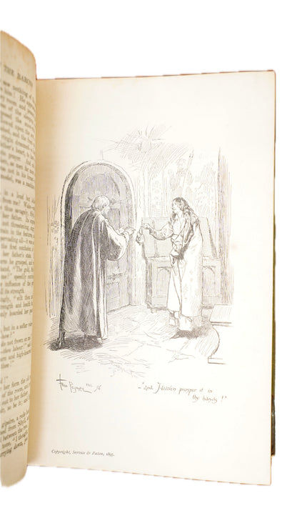 Antique Last of the Barons Lytton 1905 Pegram Illustrated Book