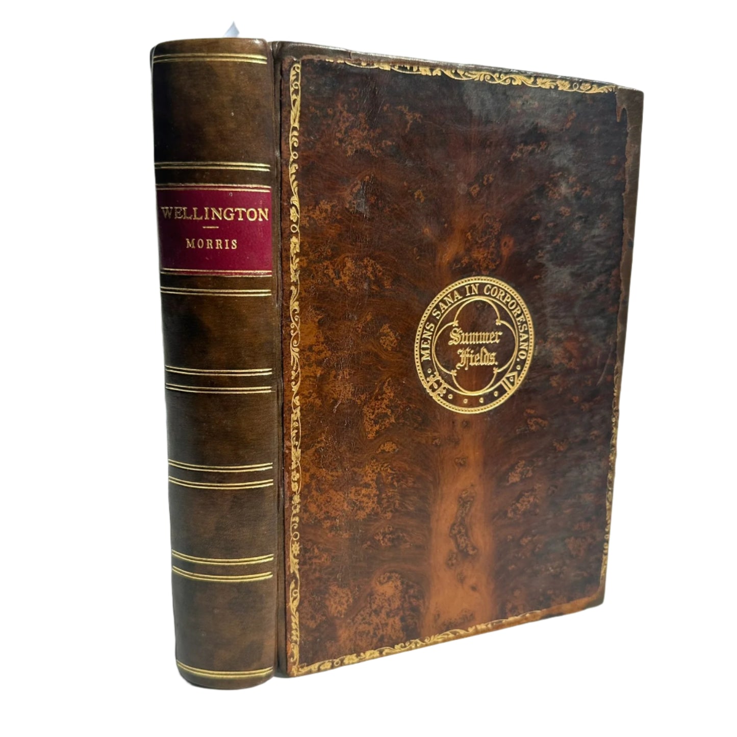 1905 Wellington Biography Tree Calf Prize Binding Military History