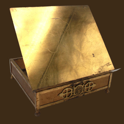 ^ Antique Brass Adjustable Bible Book Stand