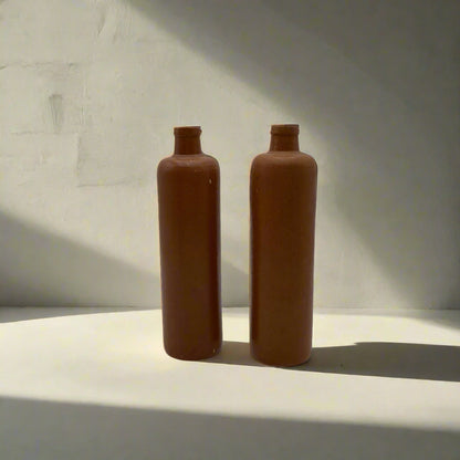 Salt-Glazed Stoneware Bottle