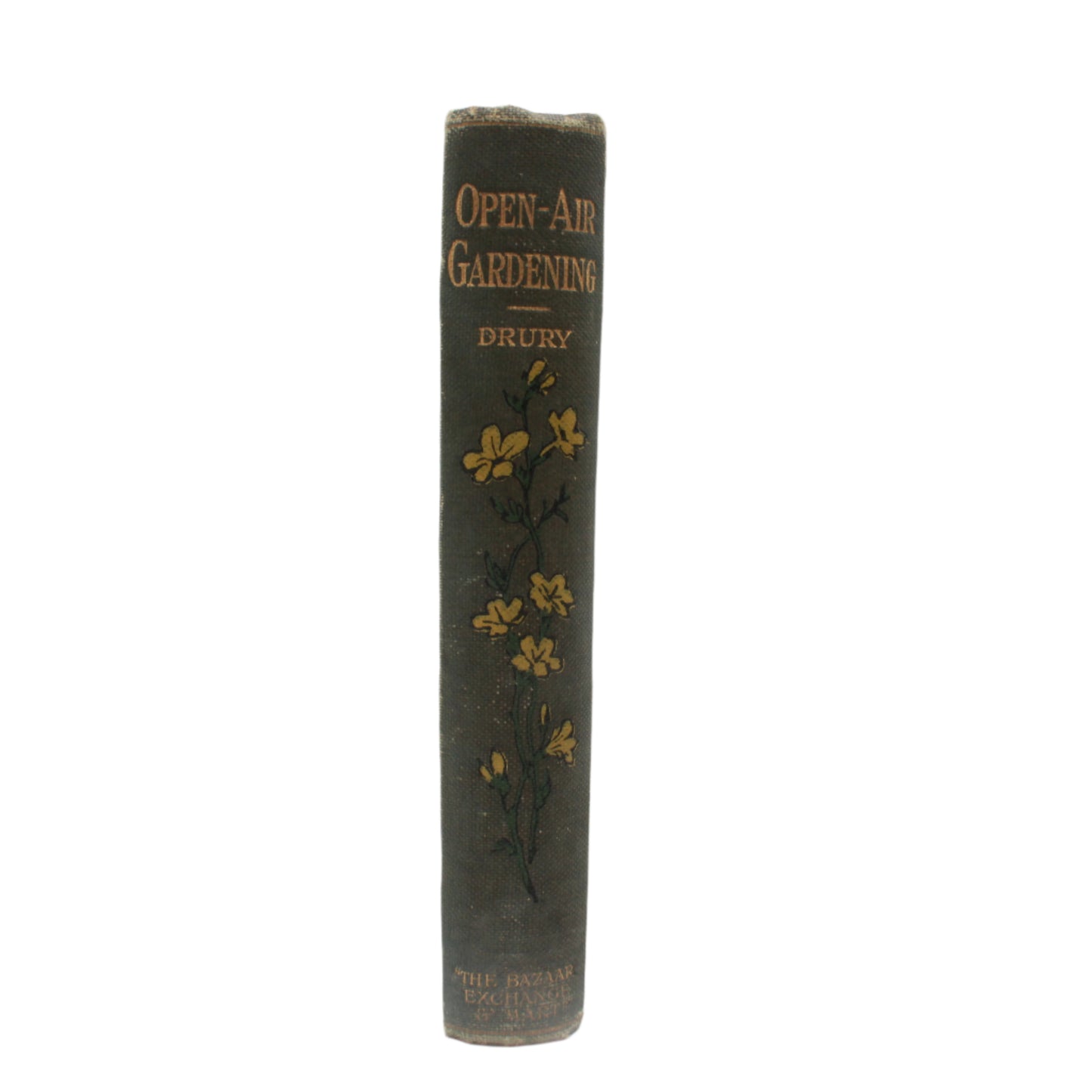 Victorian "Open Air Gardening: The Culture of Hearty Flowers, Fruits, Vegetables" Nature Green Cloth Book