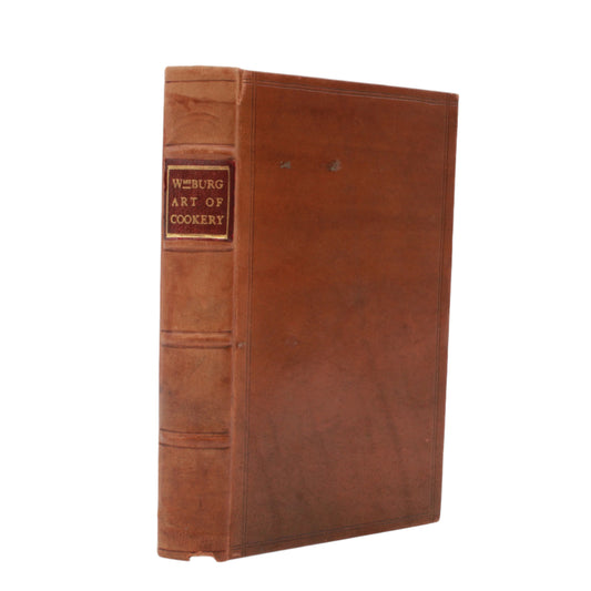 " The Williamsburg Art of Cookery " Tan Full Leather Book