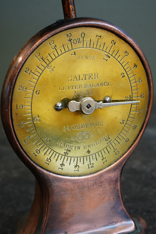 Antique Salter Copper Letter Balance Postal Scale, England secondary view