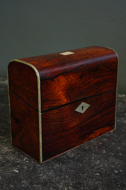 *RESERVED* Antique Victorian Rosewood Dome-Top Box