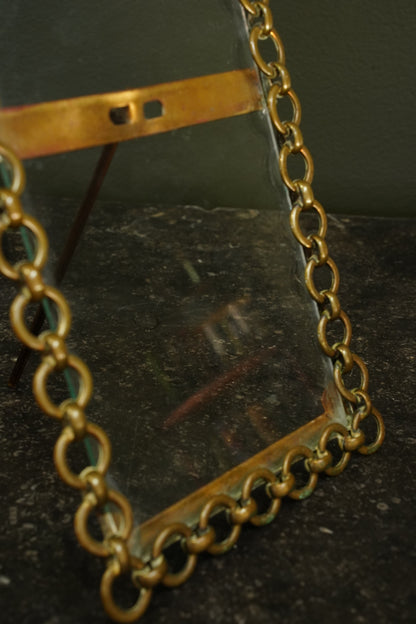 Victorian Brass Chain Link Picture Frame
