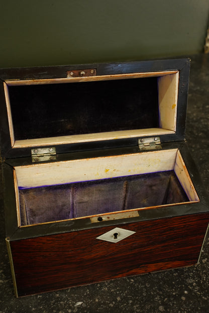 *RESERVED* Antique Victorian Rosewood Dome-Top Box