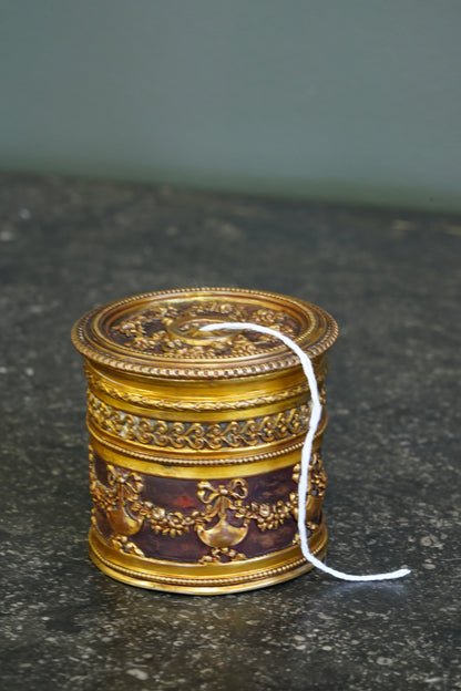 *RESERVED* Antique French Ormolu String Holder