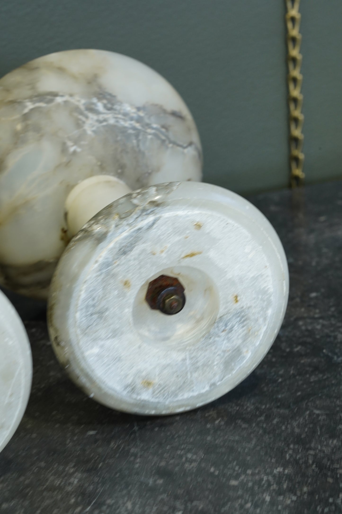 Pair of English Edwardian Alabaster Tazzas, Circa 1900