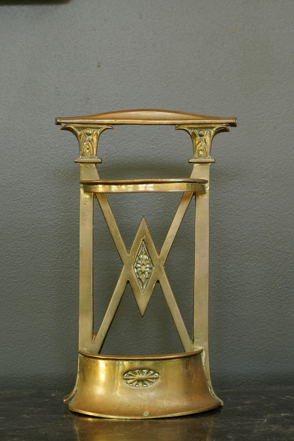Antique Edwardian Brass Umbrella Stand secondary view