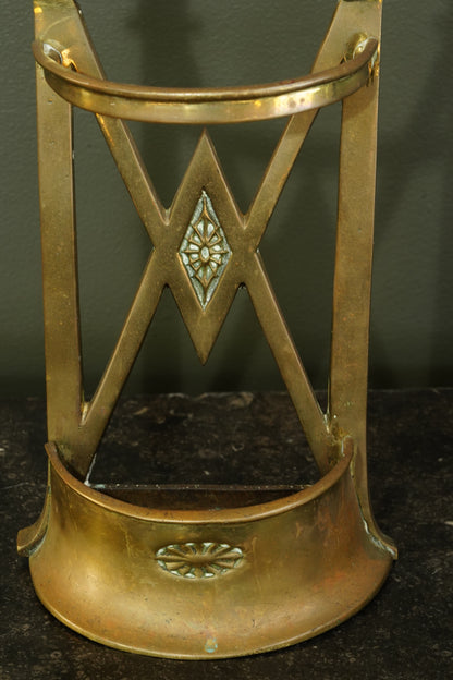 Antique Edwardian Brass Umbrella Stand
